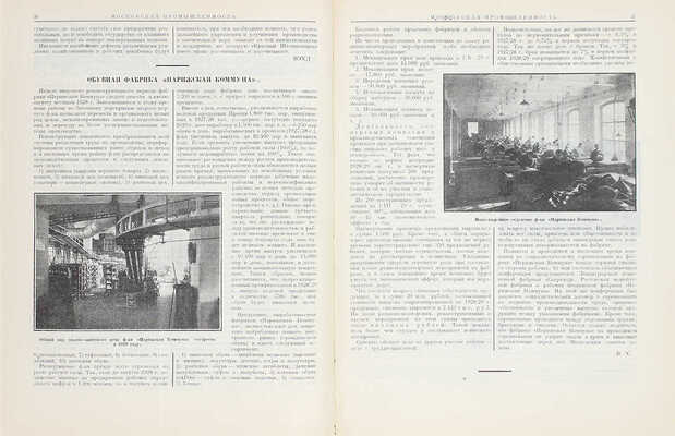 [Годовой комплект]. Московская промышленность. Технико-экономический журнал / Под ред. И.Д. Бурылина, Ф.А. Колесникова, Б.О. Норкина. 1929. № 1–12. М.: Изд. МСНХ, 1929.
